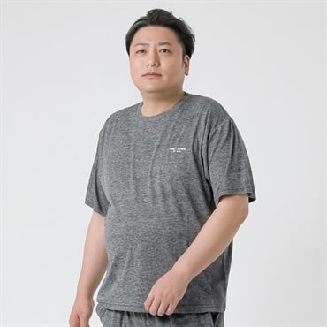 大きいサイズ カモフラジャガード半袖Tシャツ メンズ GREATESS(グレイテス)(クロ-3L)
