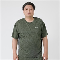 大きいサイズ カモフラジャガード半袖Tシャツ メンズ GREATESS(グレイテス)(コイミドリ-3L)