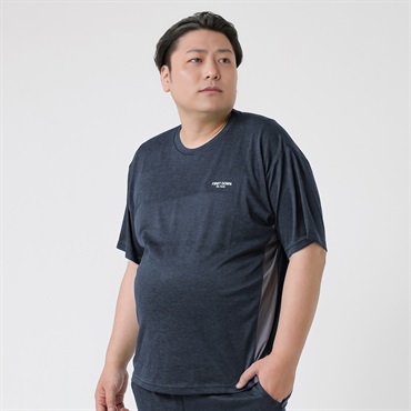 大きいサイズ カモフラジャガード半袖Tシャツ メンズ GREATESS(グレイテス)(コイアオ-3L)