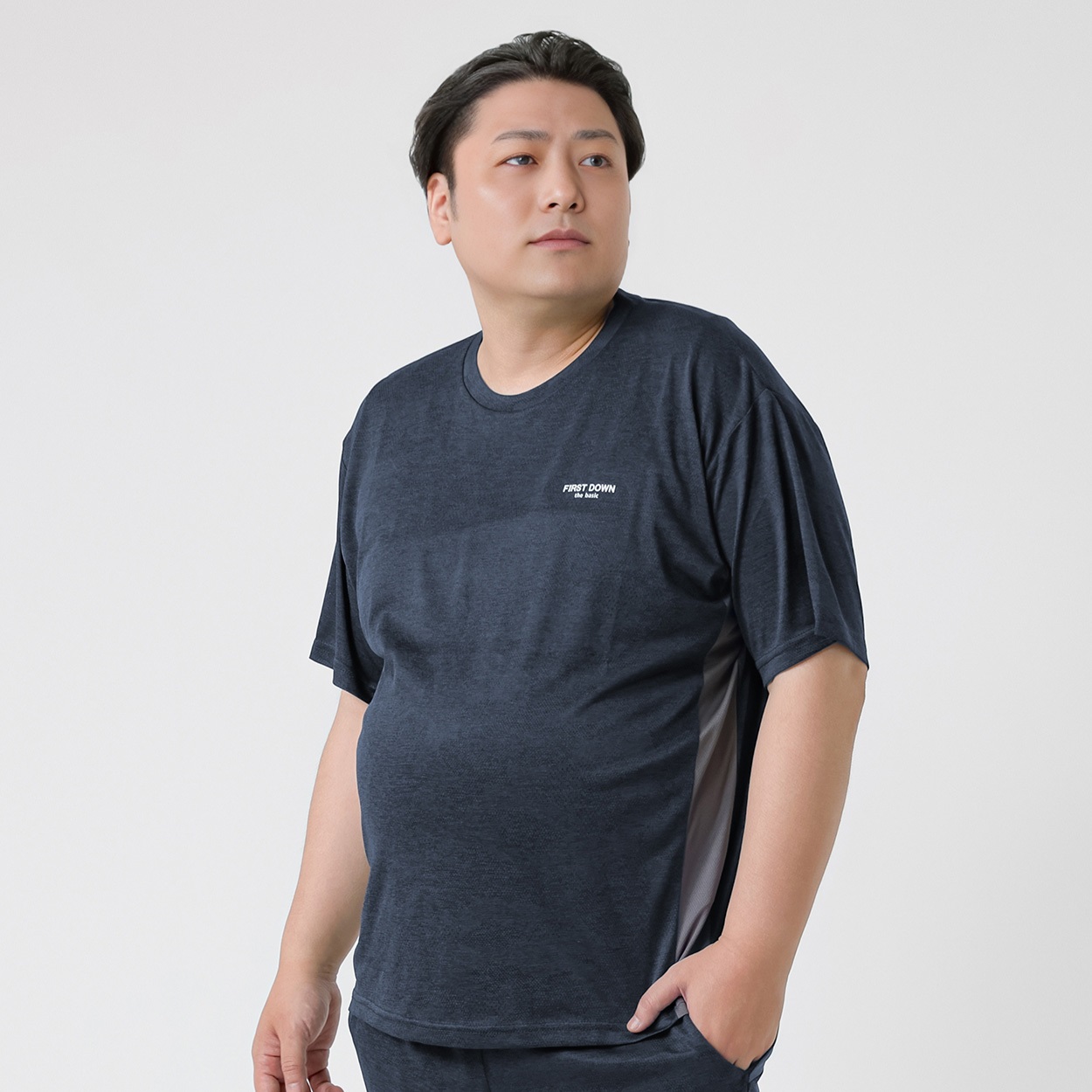 大きいサイズ カモフラジャガード半袖Tシャツ メンズ GREATESS(グレイテス)(コイアオ-2L)