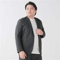 大きいサイズ 風が通るジャケット メンズ GREATESS(グレイテス)(チャコ－ルグレ－-3L)