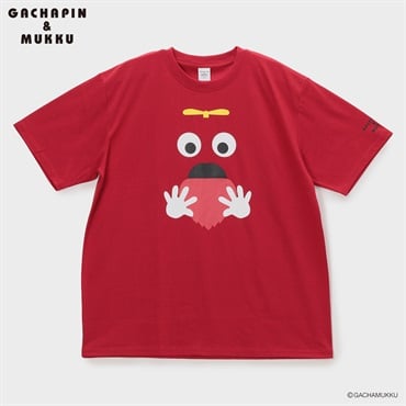 大きいサイズ ガチャピン ムックプリント半袖Tシャツ メンズ GREATESS(グレイテス)
