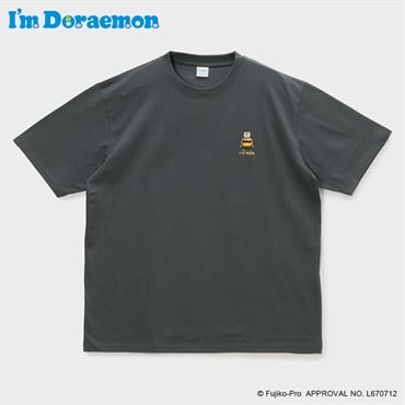 大きいサイズ I'm Doraemon刺繍＆リゾートプリント半袖Tシャツ メンズ GREATESS(グレイテス)(チャコ－ルグレ－-3L)