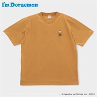 大きいサイズ I'm Doraemon刺繍＆リゾートプリント半袖Tシャツ メンズ GREATESS(グレイテス)(キイロ-3L)