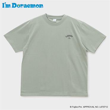 大きいサイズ I'm Doraemon刺繍＆リゾートプリント半袖Tシャツ メンズ GREATESS(グレイテス)(ウスミドリ-3L)