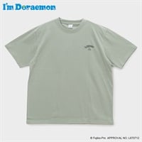 大きいサイズ I'm Doraemon刺繍＆リゾートプリント半袖Tシャツ メンズ GREATESS(グレイテス)(ウスミドリ-3L)