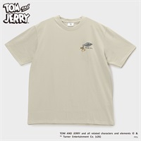 大きいサイズ Tom&JERRY（トムアンドジェリー）ワンポイント刺繍半袖Tシャツ メンズ GREATESS(グレイテス)(ウスチャ-3L)
