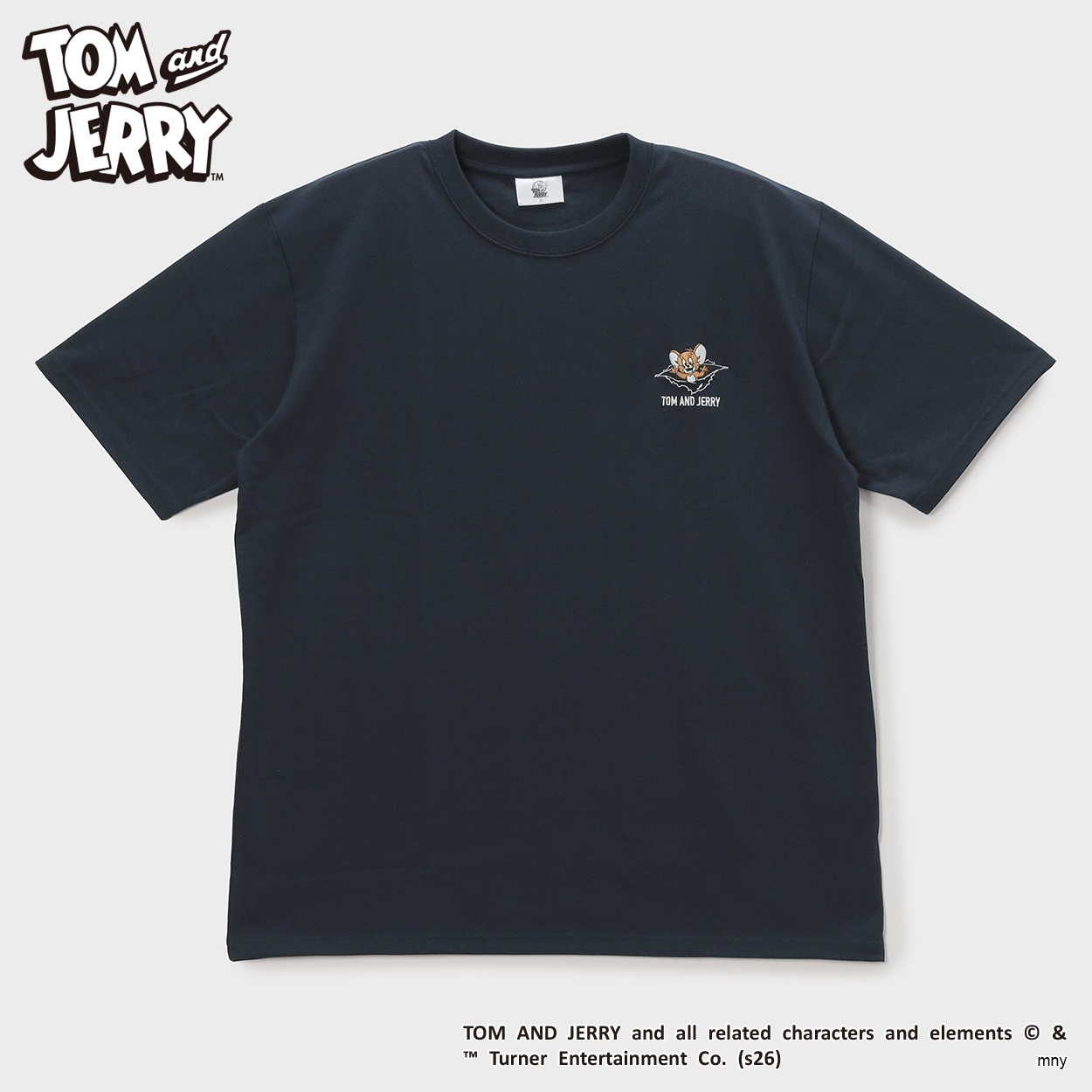 大きいサイズ Tom&JERRY（トムアンドジェリー）ワンポイント刺繍半袖Tシャツ メンズ GREATESS(グレイテス)(コイアオ-4L)