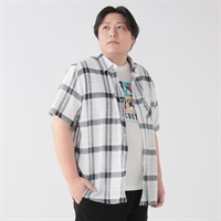 大きいサイズ MACBETH 半袖パナマシャツ メンズ GREATESS(グレイテス)(キナリ-3L)