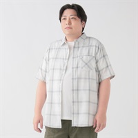 大きいサイズ MACBETH 半袖パナマシャツ メンズ GREATESS(グレイテス)(ウスクロ-3L)