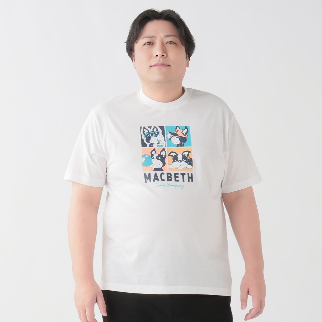 大きいサイズ MACBETH（マクベス）プリントTシャツ メンズ GREATESS