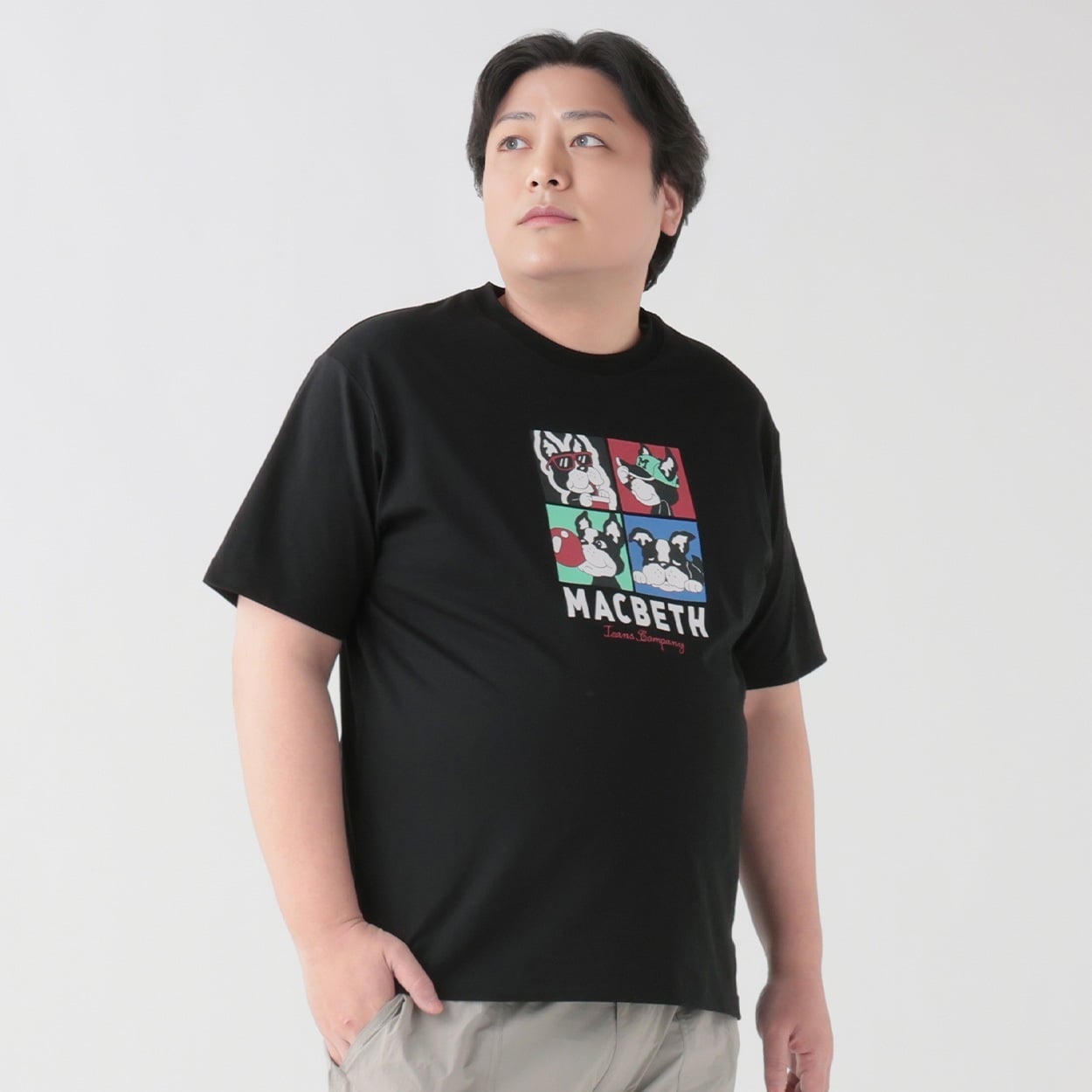大きいサイズ MACBETH（マクベス）プリントTシャツ メンズ GREATESS