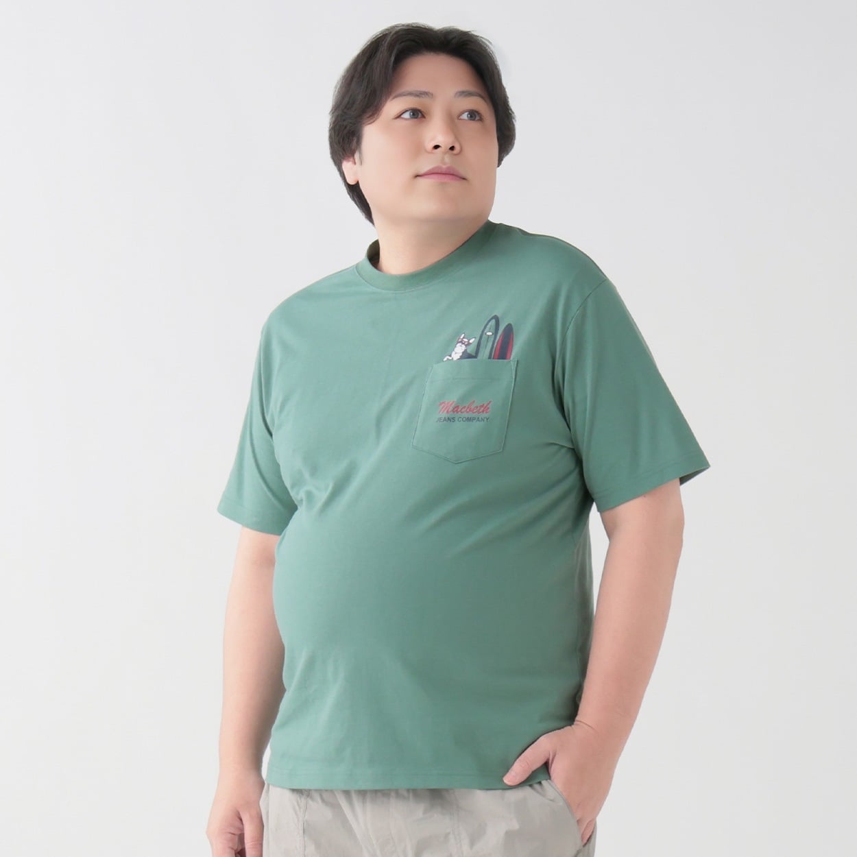 大きいサイズ MACBETH（マクベス）プリントTシャツ メンズ GREATESS