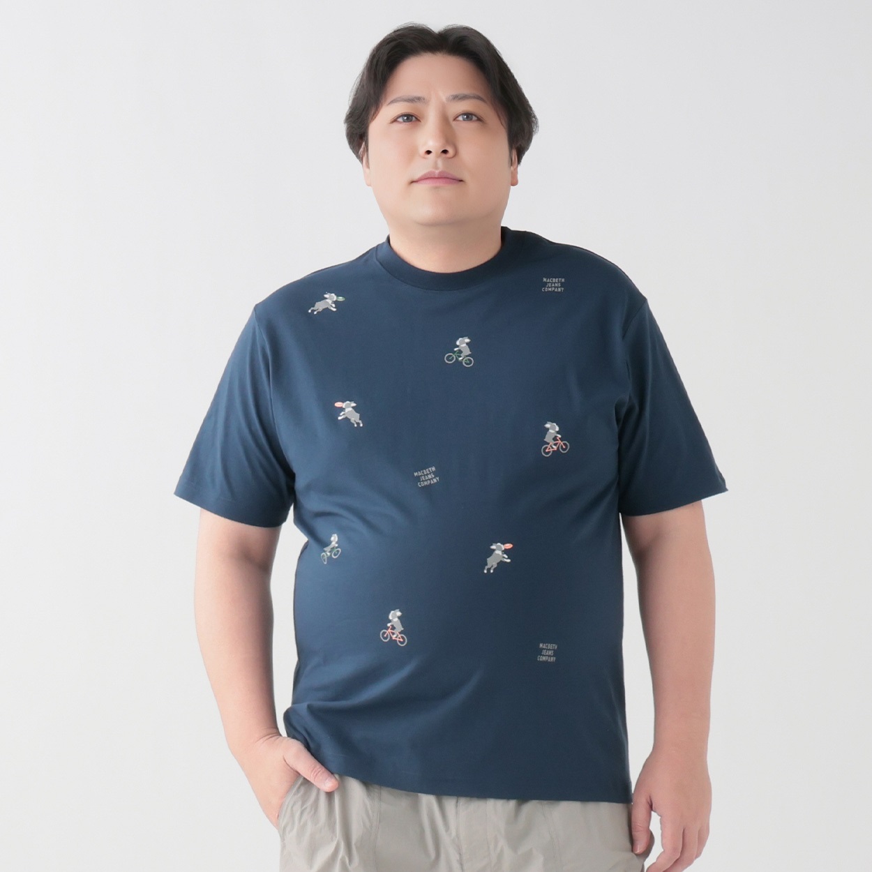 大きいサイズ MACBETH（マクベス）プリントTシャツ メンズ GREATESS
