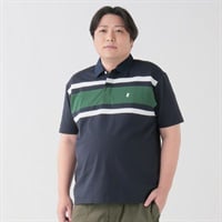 大きいサイズ MACBETH 半袖ボーダーラガー メンズ GREATESS(グレイテス)(コイアオ-3L)