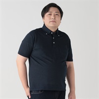 半袖BIZポロデザイン メンズ GREATESS(グレイテス)(アオ-3L)