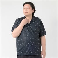 大きいサイズ MACBETH メッシュプリントシャツ メンズ GREATESS(グレイテス)(コイアオ-3L)