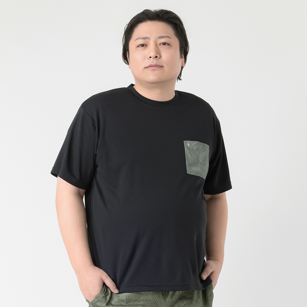 大きいサイズ MACBETH ハニカムメッシュTスーツ メンズ(クロ-2L)
