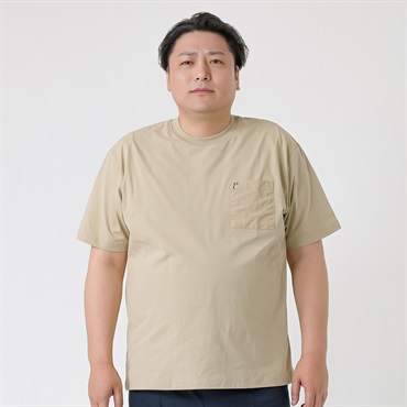 大きいサイズ MACBETH スノードライポケット付きTシャツ メンズ GREATESS(グレイテス)(ウスチャ-3L)
