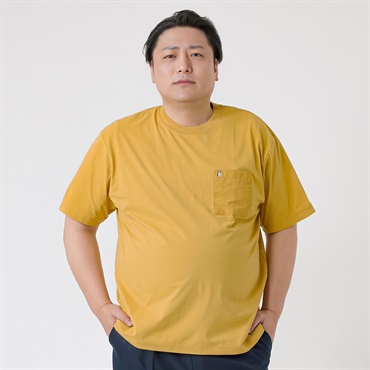 大きいサイズ MACBETH スノードライポケット付きTシャツ メンズ GREATESS(グレイテス)