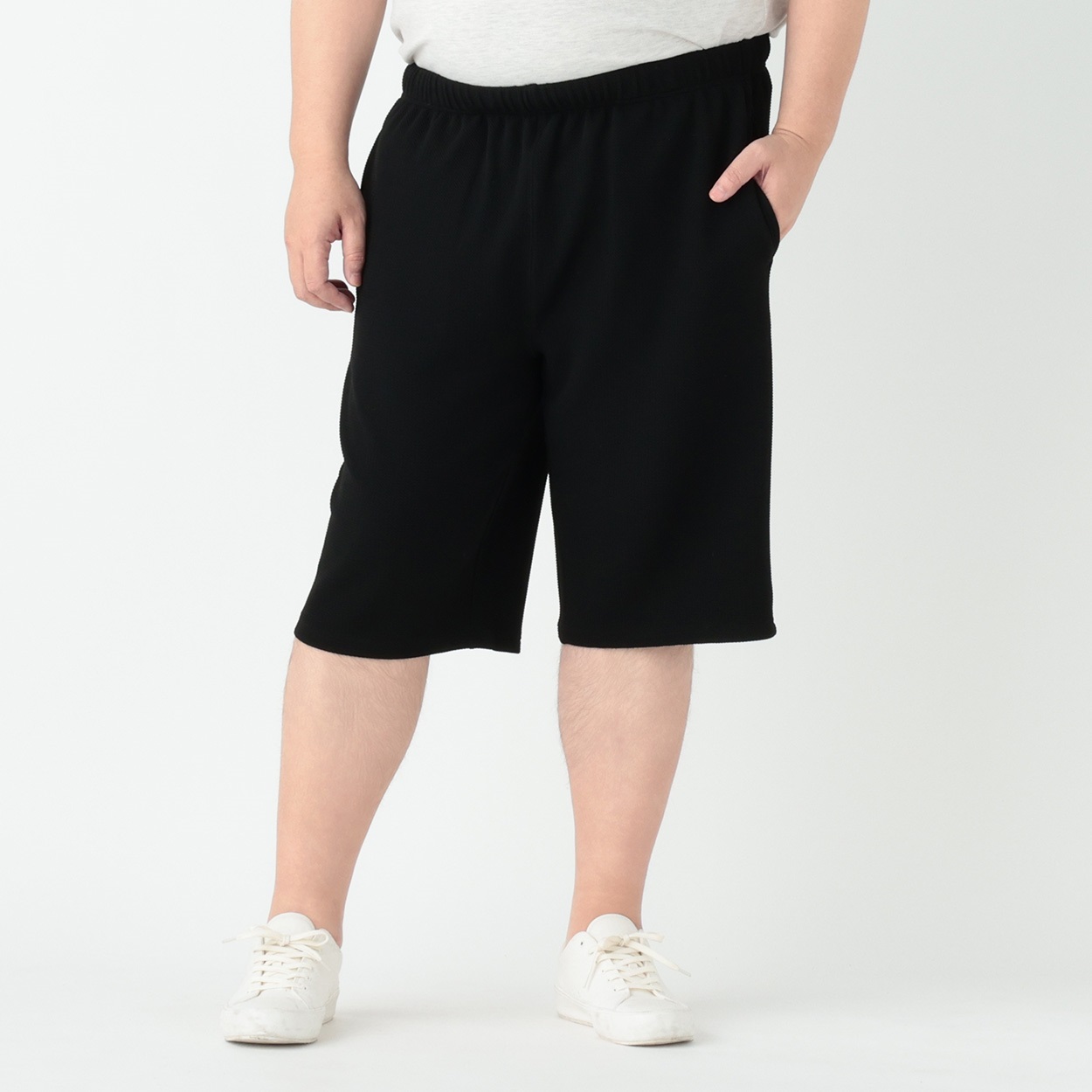 大きいサイズ ふくれハーフパンツ メンズ GREATESS(グレイテス