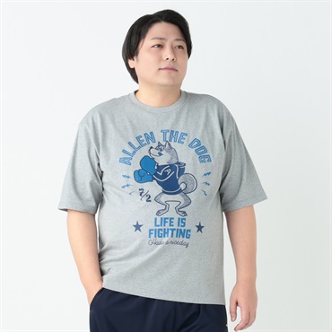 大きいサイズ オモシロTシャツ（おおさわゆう） メンズ GREATESS(グレイテス)(ウスクロ-3L)
