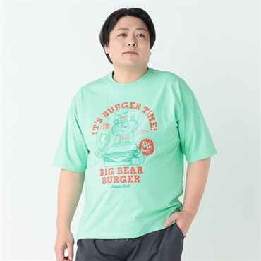 大きいサイズ オモシロTシャツ（おおさわゆう） メンズ GREATESS(グレイテス)(ミドリ-3L)