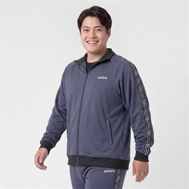 大きいサイズ UMBRO ラインテープジャケット メンズ GREATESS(グレイテス)