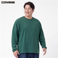 大きいサイズ CONVERSE もちもちTトレーナー メンズ GREATESS(グレイテス)(ミドリ-3L)