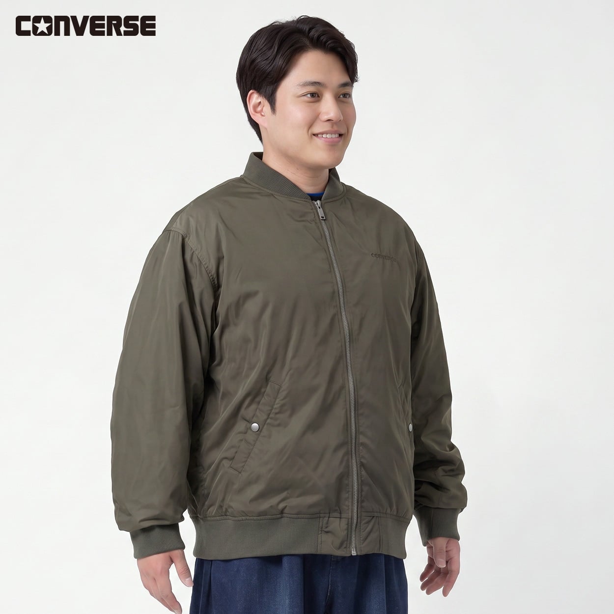 大きいサイズ CONVERSE 裏ボアMA1 メンズ GREATESS(グレイテス)(コイミドリ-5L)