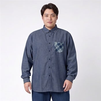 大きいサイズ 起毛シャツ メンズ GREATESS(グレイテス)(コイアオ-3L)