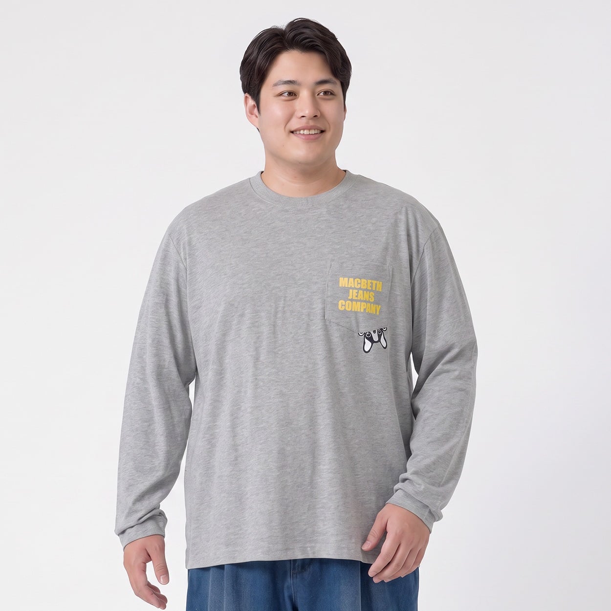 大きいサイズ プリントロングTシャツ メンズ GREATESS(グレイテス