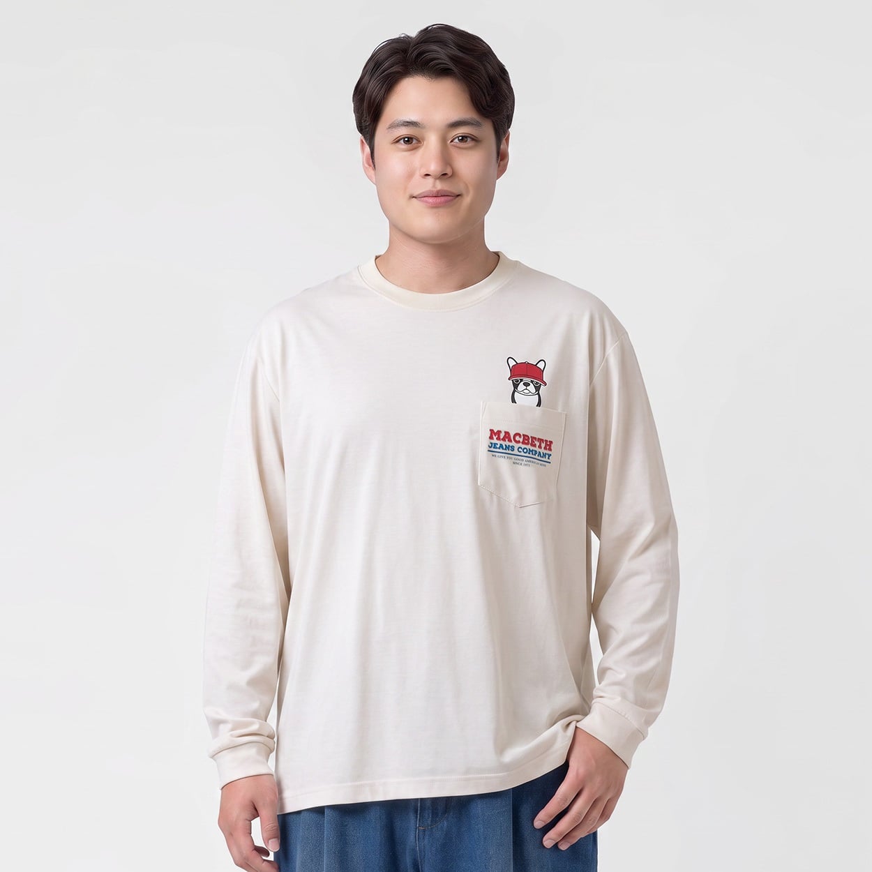 大きいサイズ プリントロングTシャツ メンズ GREATESS(グレイテス)(ウスチャ-5L)