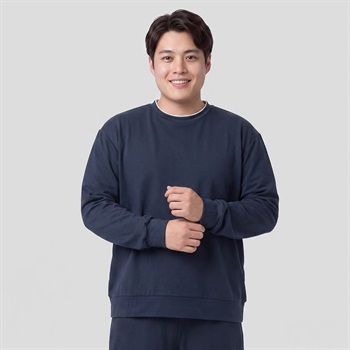 大きいサイズ 起毛レイヤードクルーTシャツ メンズ GREATESS(グレイテス)(コイアオ-2L)