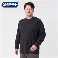 大きいサイズ OUTDOOR PRODUCTS 長袖Tシャツ メンズ GREATESS(グレイテス)(クロ-3L)