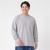 大きいサイズ ビズ長袖Tシャツ メンズ GREATESS(グレイテス)(ウスクロ-3L)