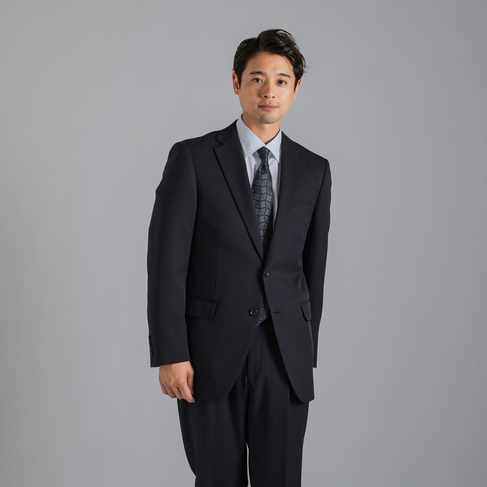 ウォッシャブルレギュラー アジャスター付きワンタックスーツ メンズ