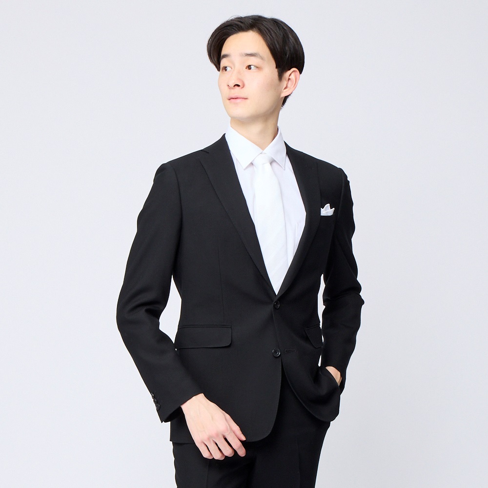 尾州織スリムフォーマルスーツ オールシーズン対応 結婚式 セレモニー