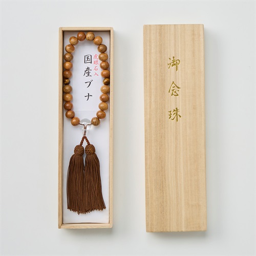 礼装 フォーマル 数珠 桐箱入り 神の木 メンズ