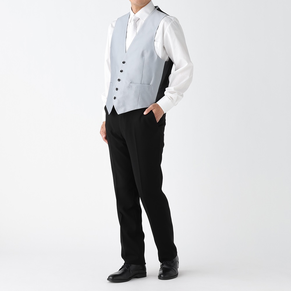 shop chaleur by kuga セレモニースーツベスト付　120cm セットアップ対応】チュール切替ベスト(ベスト・ジレ) | al'aise