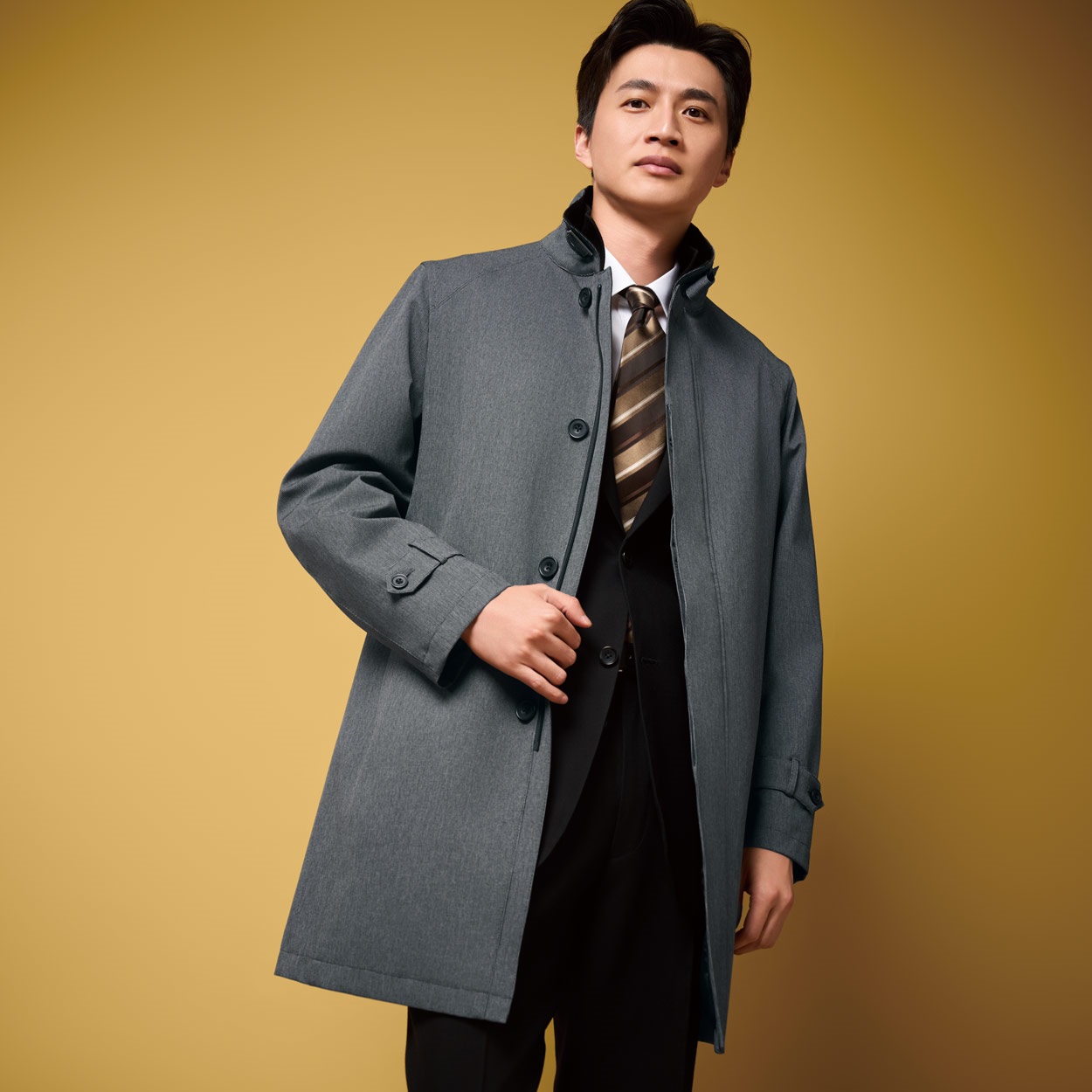 トップバリュ(TOPVALU) 凄シェル合繊ライナー付スタンドカラーコート