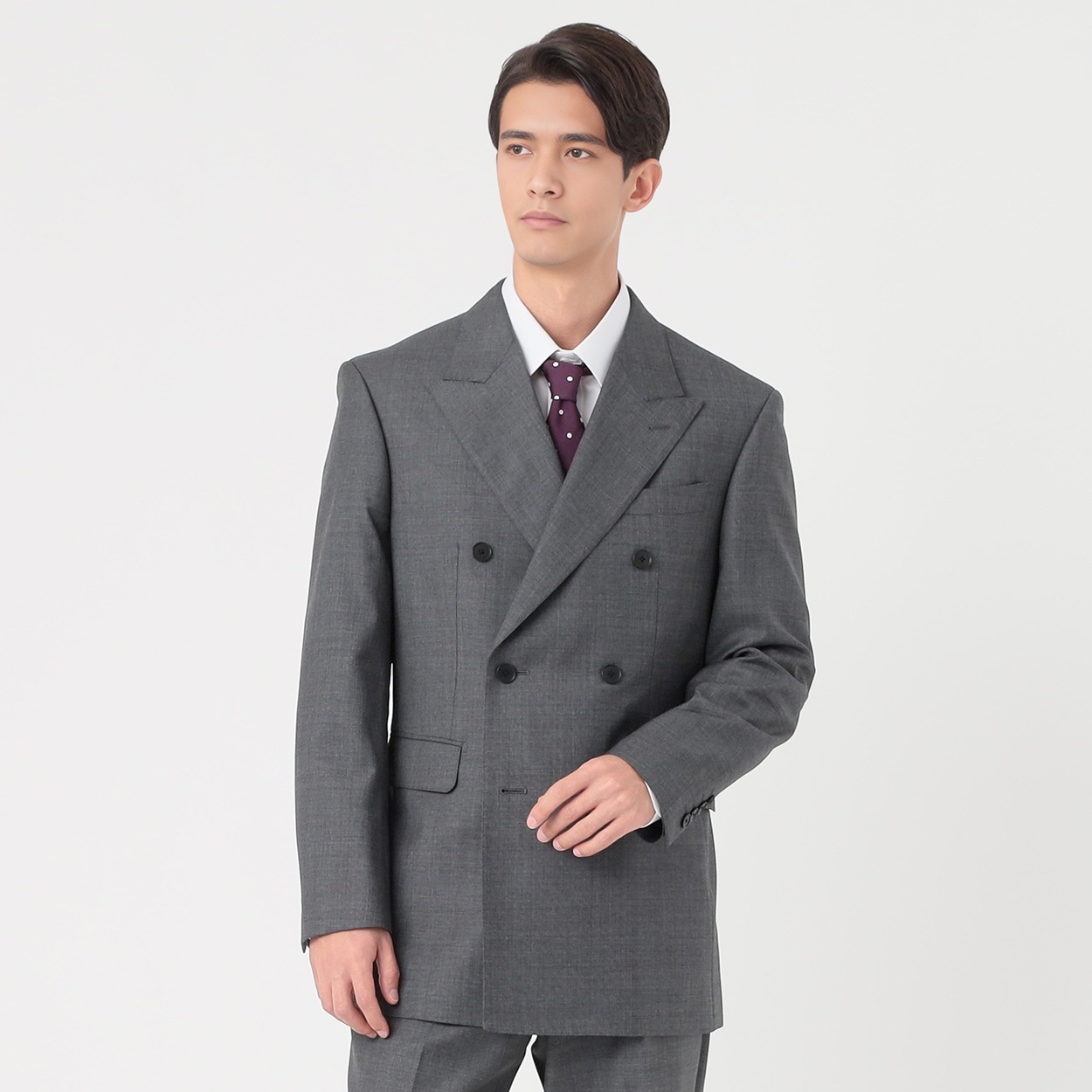 イタリア生地6Bダブルスーツ メンズ | イオンスタイルオンライン 衣料