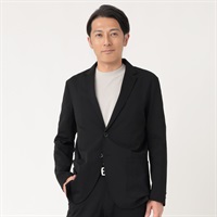 URBAN SQUARE ハイブリッドジャージ テーラードジャケット メンズ(クロ-S)