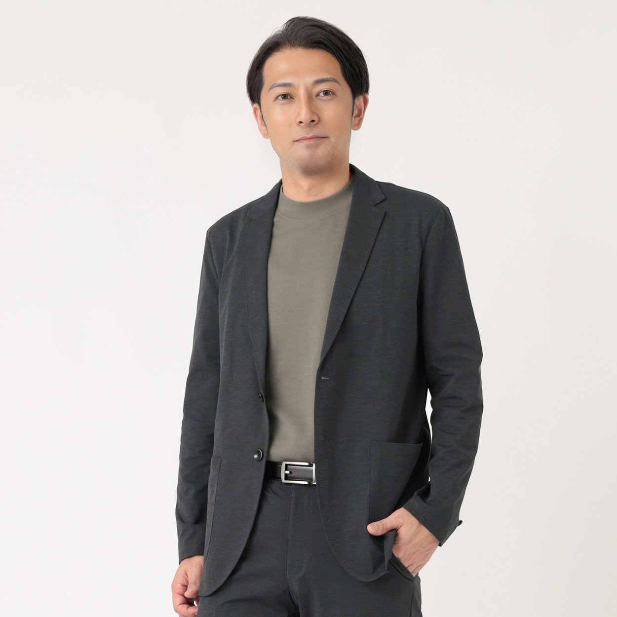 URBAN SQUARE ハイブリッドジャージ テーラードジャケット