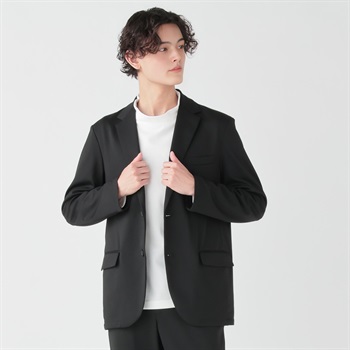 DAUSPICE セットアップジャケット メンズ(ブラック-S)