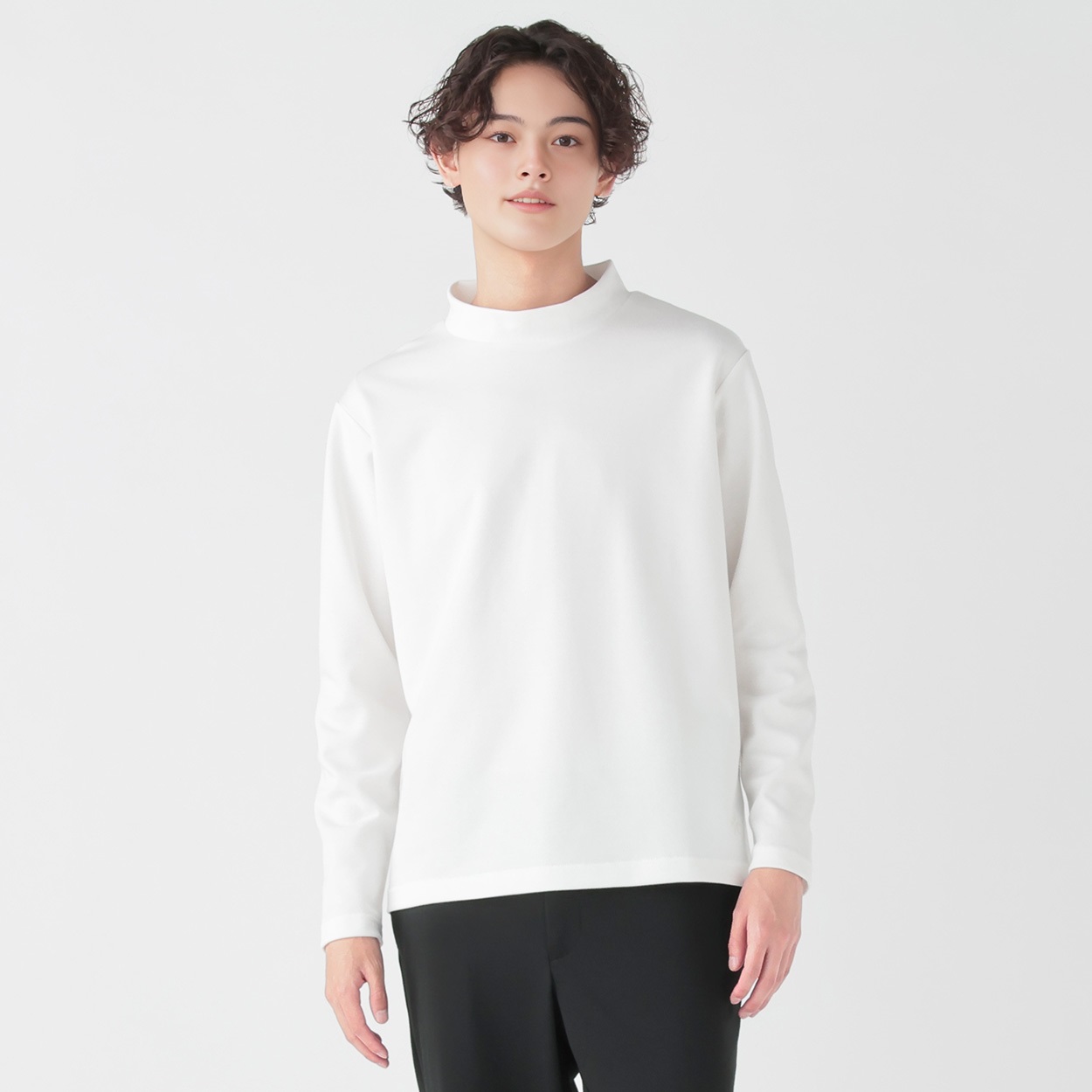 DAUSPICE モックネック長袖Tシャツ メンズ | イオンスタイルオンライン