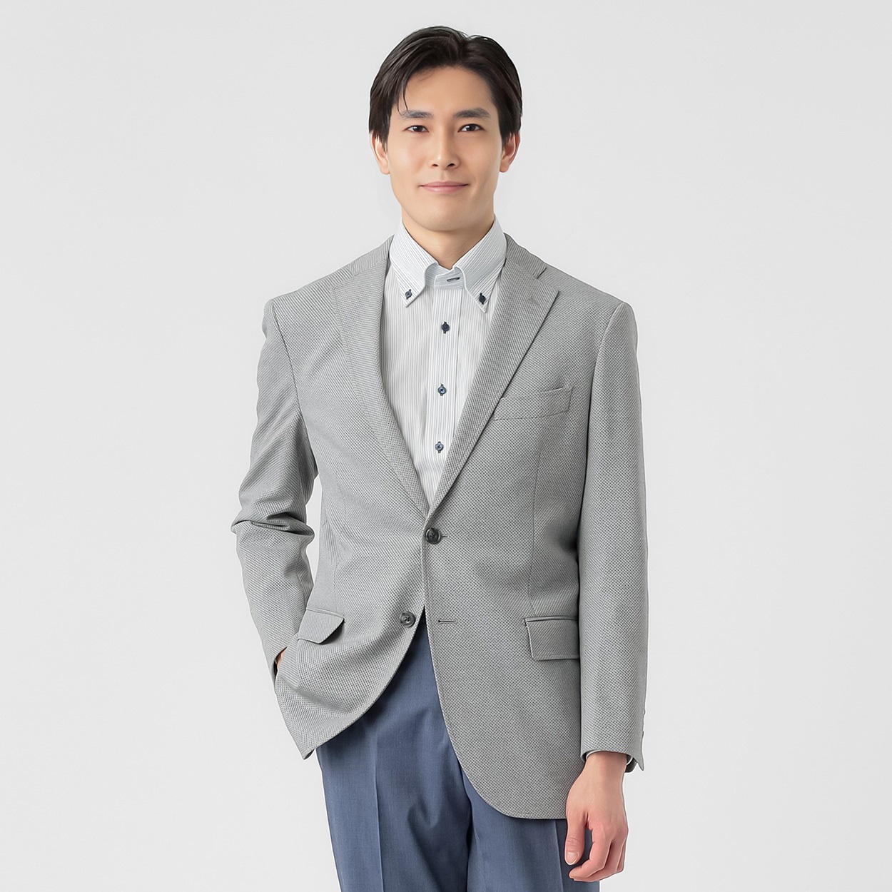 メンズスーツ/新品/marieclairehomme 仮予約中 marie claire homme ニットジャケット メンズ | イオンスタイル