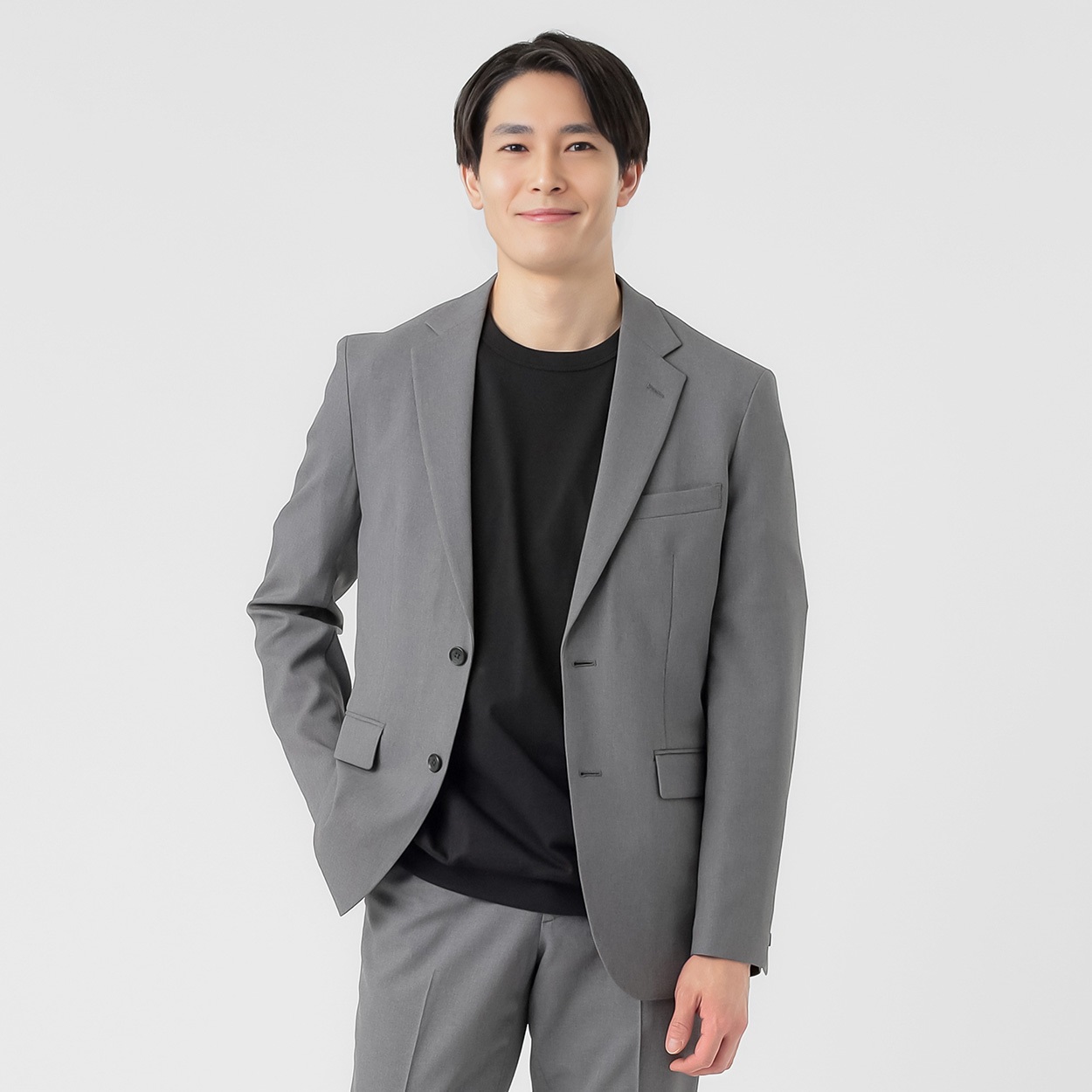 ヒロミチナカノ　ジャケット ヒロミチナカノ ウールライクセットアップジャケット メンズ hiromichi