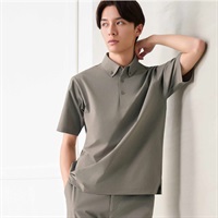 NEO FIT ジャガードメッシュポロシャツ メンズ(ウスチャ-S)