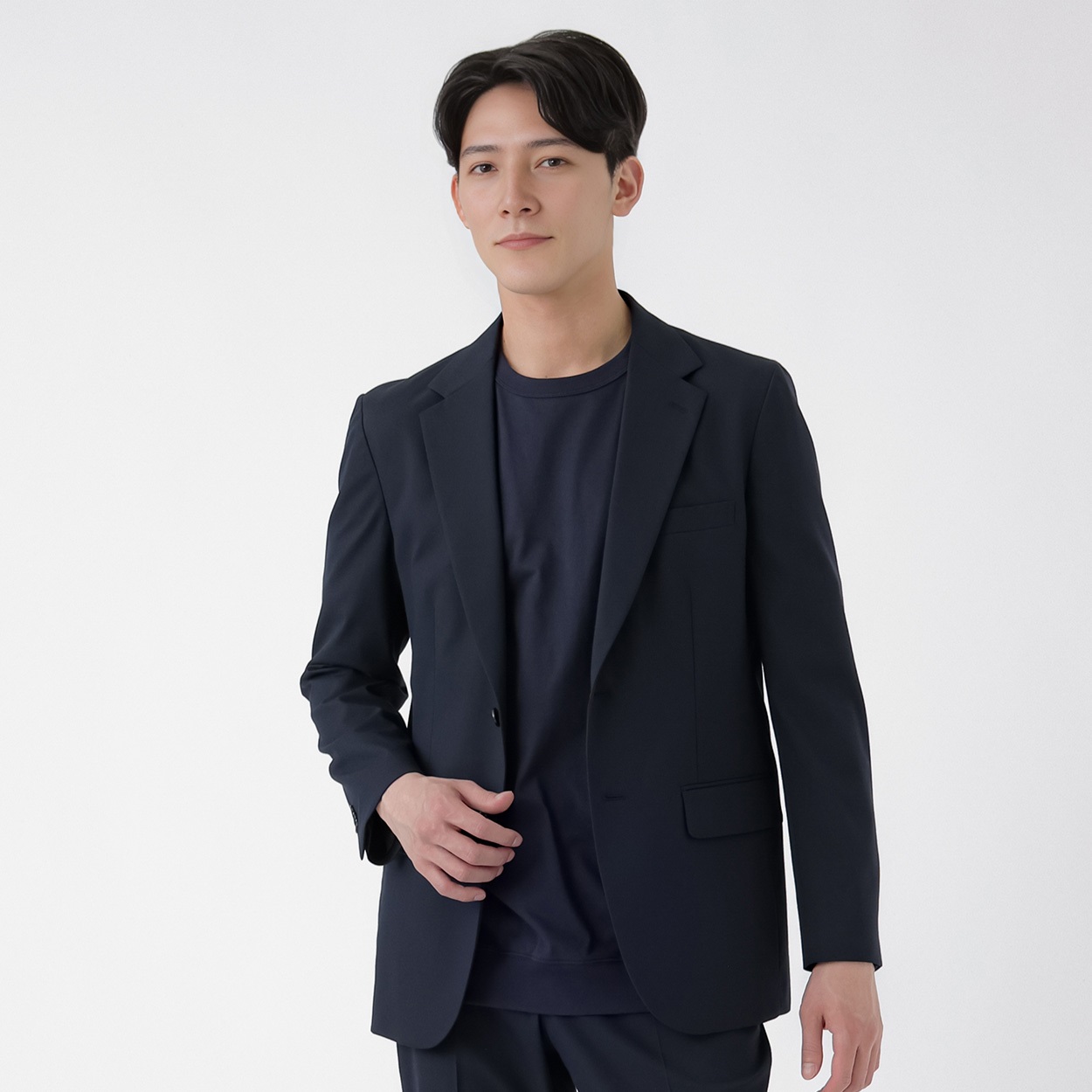 トップバリュ(TOPVALU) マジ楽 CARREMAN セットアップジャケット メンズ(コイアオ-L)